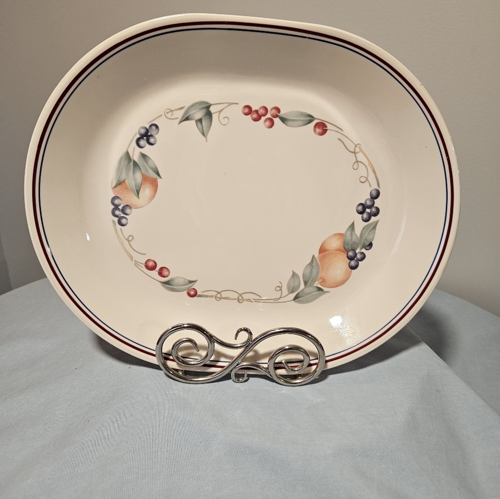 Corelle Corning Abundance Oval Serving Platter Retired Pattern. FREE SHIPPING